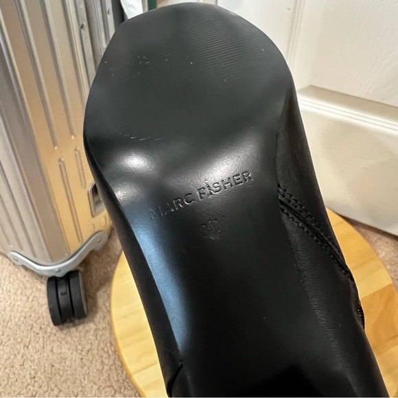 Marc Fisher Ankle Leather Black Booties US 8.5 - Picture 11 of 16